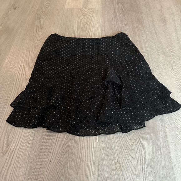 Club Monaco Black and White Polka Dot Shirt Size 10 - Picture 3 of 3